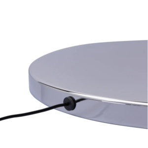Állványos földgömb Soyuz Light - világítós, kék, ezüst. A földgömb 43 cm átmérővel és állvánnyal készült, krómozott fém talapzat, teljes magasság 132 cm, térkép dombormű, két mozgatható tengely, fém / műanyag, fényes, ezüst színű.